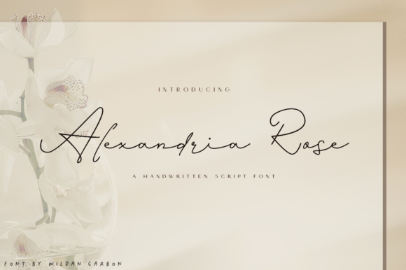 Alexandria Rose: A Thin, Elegant Script Font for Handmade Creators
