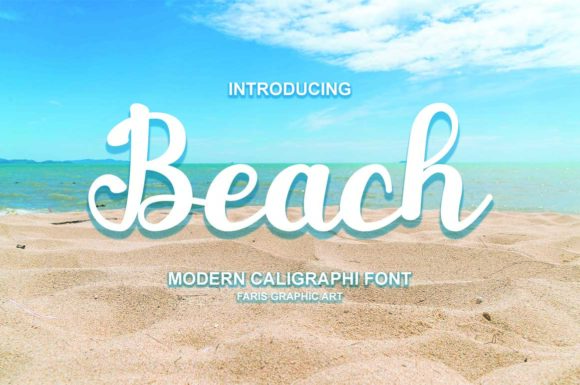 Beach Font: A Summery Handwritten Typeface for Brand Warmth