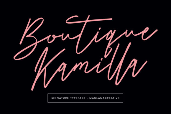 Boutique Kamilla: A Handwritten Font That Elevates Digital Branding