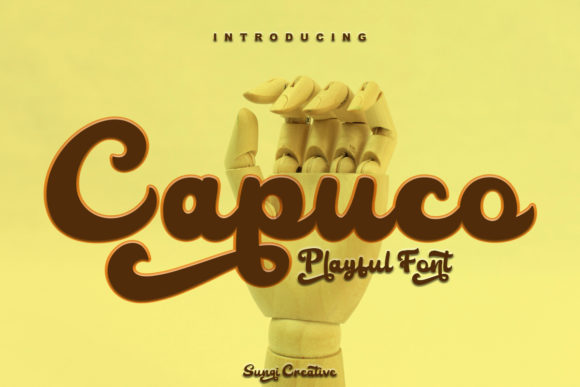 Capuco: A Playful Vintage Script Font for Digital Branding