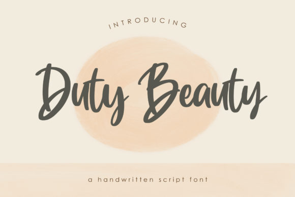 Duty Beauty: A Playful Script Font That Makes Campaign Text Pop