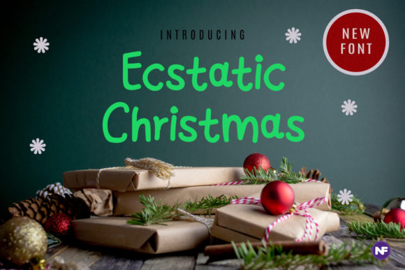 Ecstatic Christmas: A Handwritten Font That Feels Like Joy