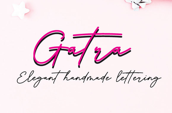 Gatra: A Handwritten Font That Feels Like a Signature