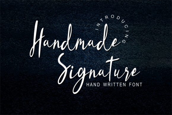 Handmade Signature: A Natural Handwritten Font for Digital Brands