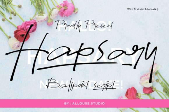 Hapsary: A Handwritten Font That Fits Real Campaigns