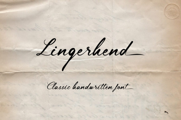 Lingerhend: A Handwritten Font with Editorial Grace