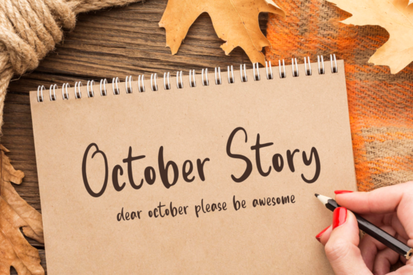 October Story: A Handwritten Font That Makes Your Campaign Feel Human