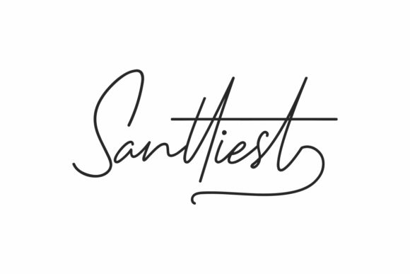 Santtiest: A Delicate Handwritten Font for Campaign Headlines