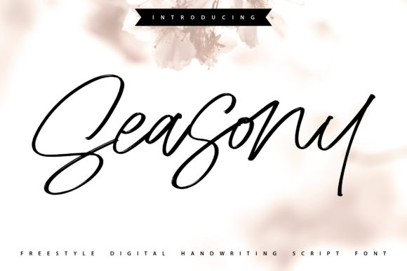 Seasony: A Handwritten Script Font for Digital Branding