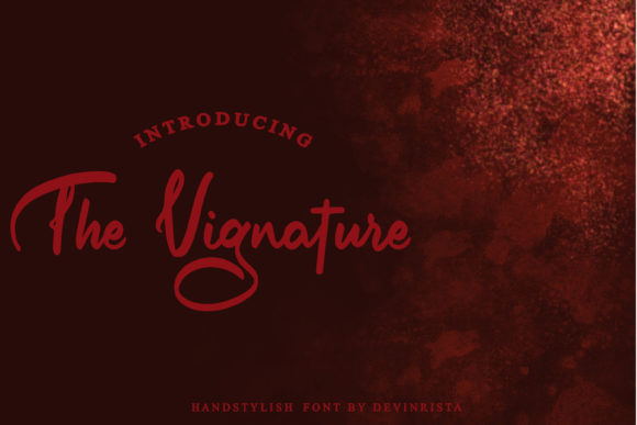 The Vignature: A Sweet, Modern Script Font for Small Business Branding