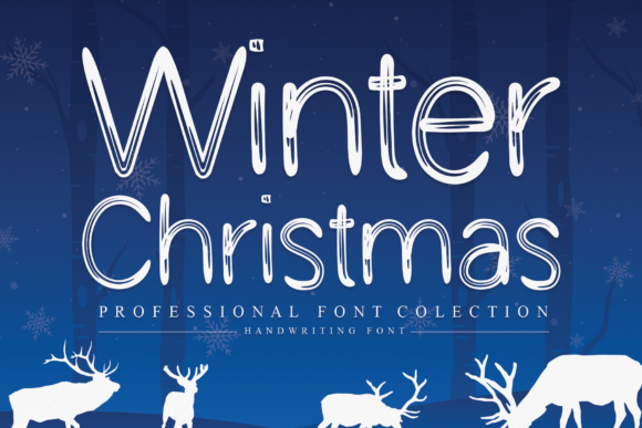 Winter Christmas Font: Handwritten Charm for Holiday Crafts